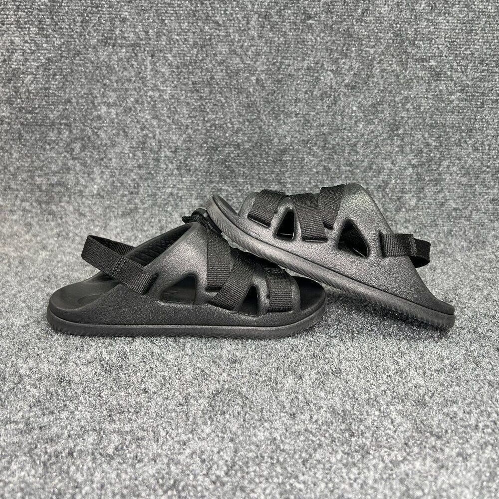 Chaco Chillos Sport Straps Sandals Youth Size 1 Black Athletic Outdoor Flip Flop - Picture 7 of 12
